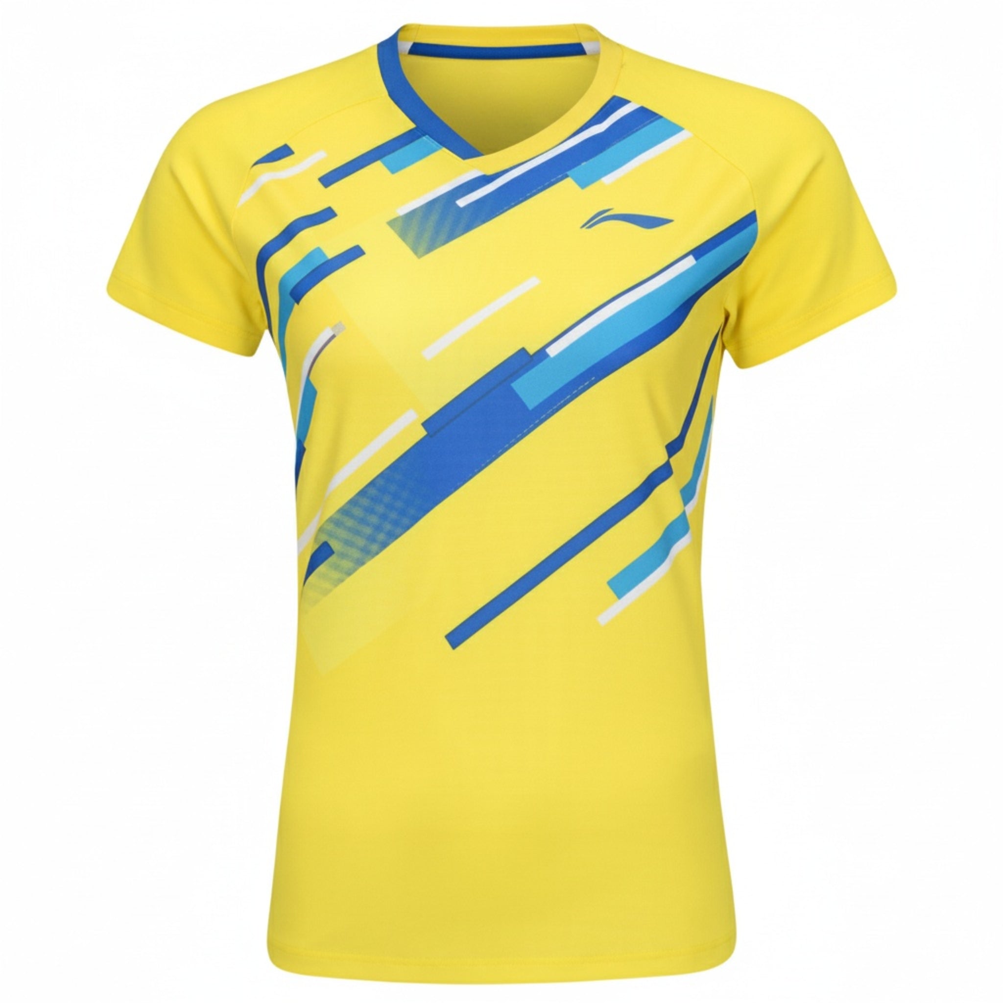 Badminton T-shirt - Li-Ning Defense Yellow Women - SportYouUp Danmark