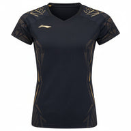 Badminton T-shirt - Li-Ning International New Black Women - SportYouUp Danmark