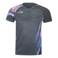 Li-Ning Badminton T-Shirt - Li-Ning Side Effect Black Unisex - SportYouUp Danmark