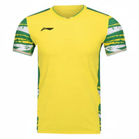 Badminton T-shirt - Li-Ning Top Play Yellow Unisex - SportYouUp Danmark