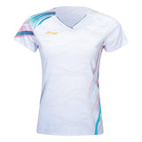 Li-Ning Badminton T-Shirt - Li-Ning Side Effect White Women - SportYouUp Danmark