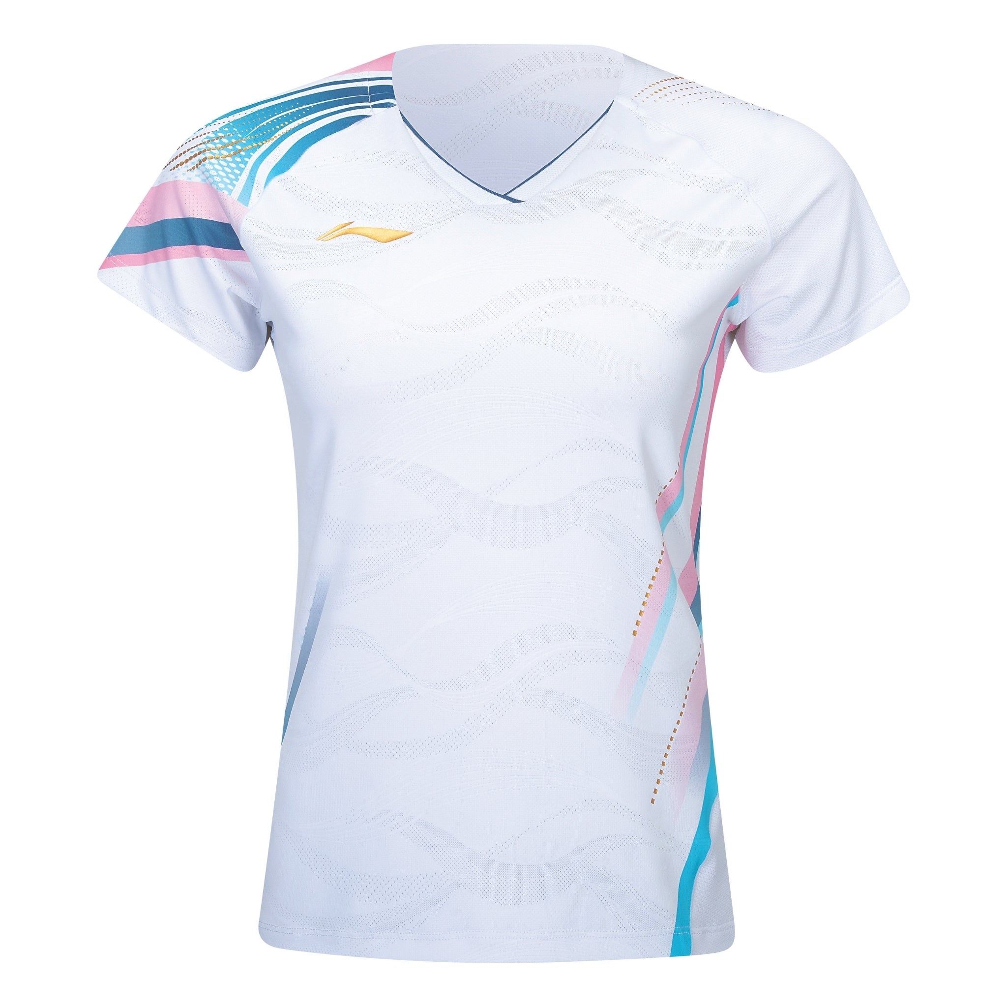 Li-Ning Badminton T-Shirt - Li-Ning Side Effect White Women - SportYouUp Danmark