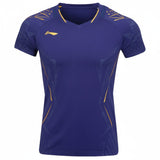 Badminton T-shirt - Li-Ning International New Blue Women - SportYouUp Danmark