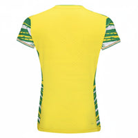 Badminton T-shirt - Li-Ning Top Play Yellow Women - SportYouUp Danmark