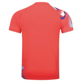 Badminton T-shirt - Li-Ning Twist Red Unisex - SportYouUp Danmark