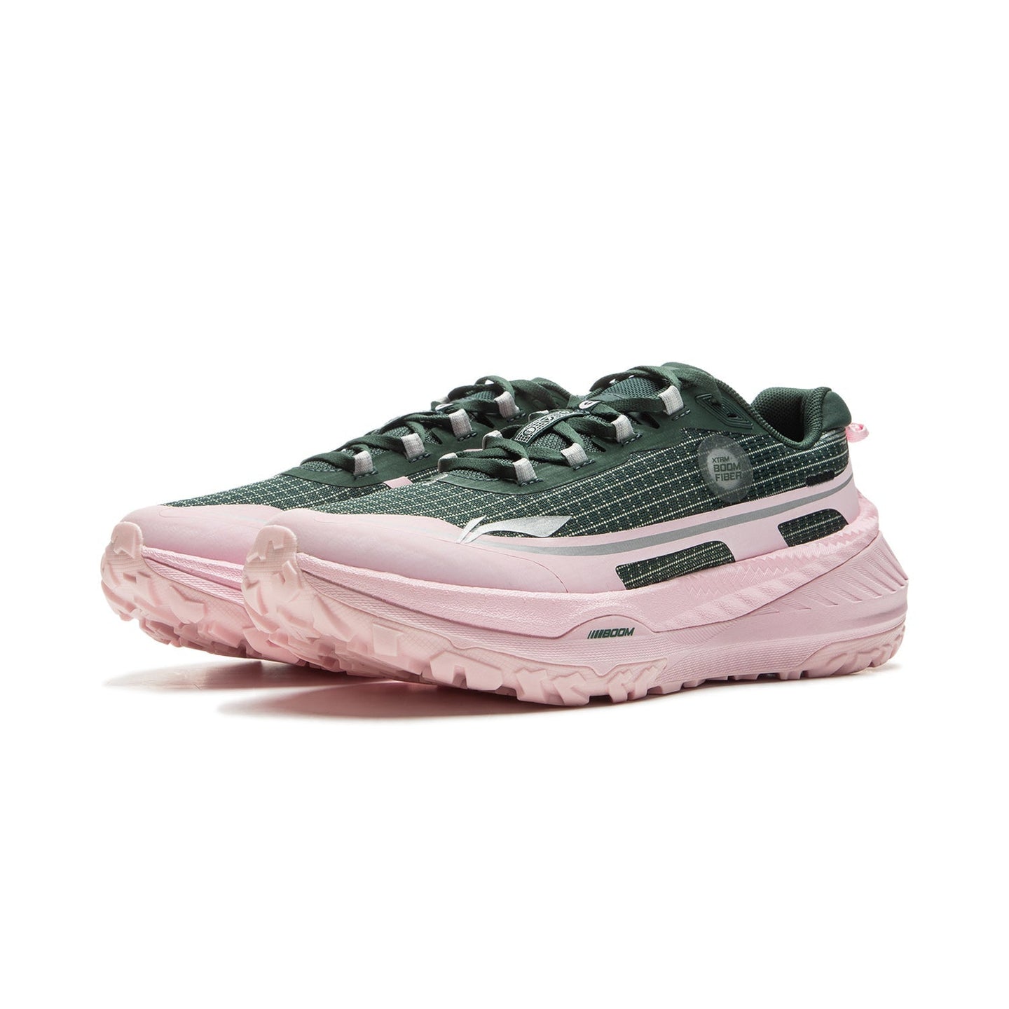 Li-Ning Trail Dilu V2 Mörkgrön/rosa kvinnor
