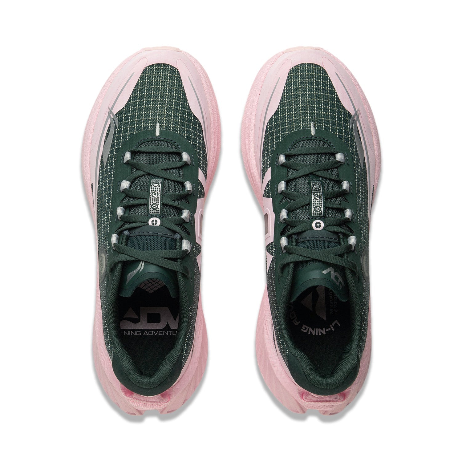 Li-Ning Trail Dilu V2 Mörkgrön/rosa kvinnor