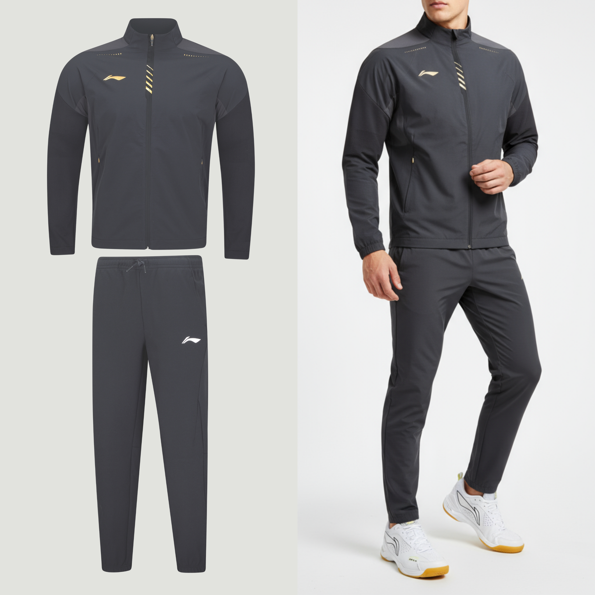 Li-Ning Träningsbyxor Komfort Svart Unisex