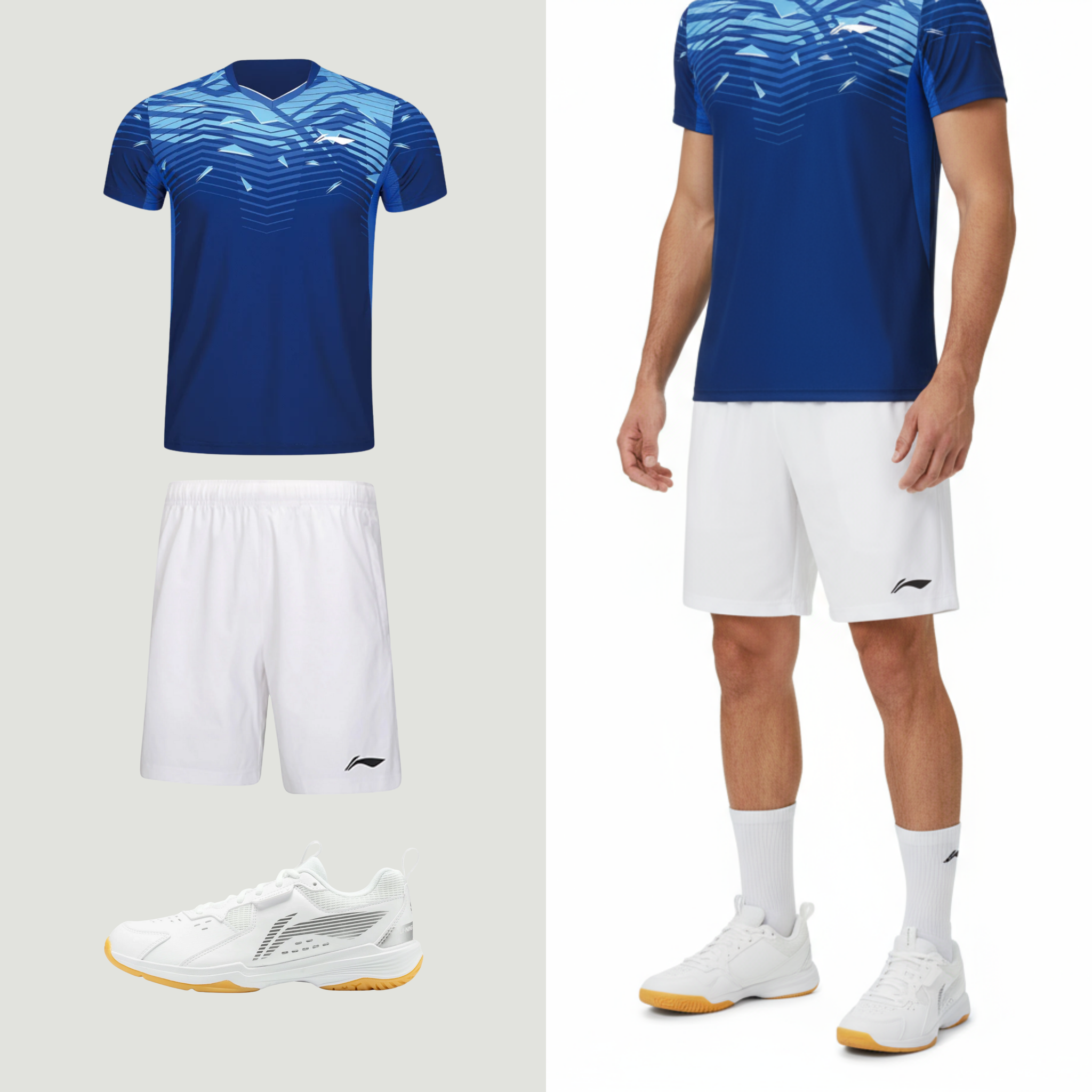 Li-Ning Champion Blårandig Unisex