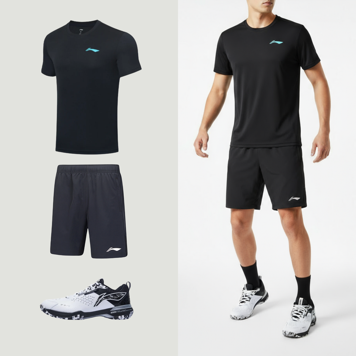 Li-Ning Go Steady Svart Unisex