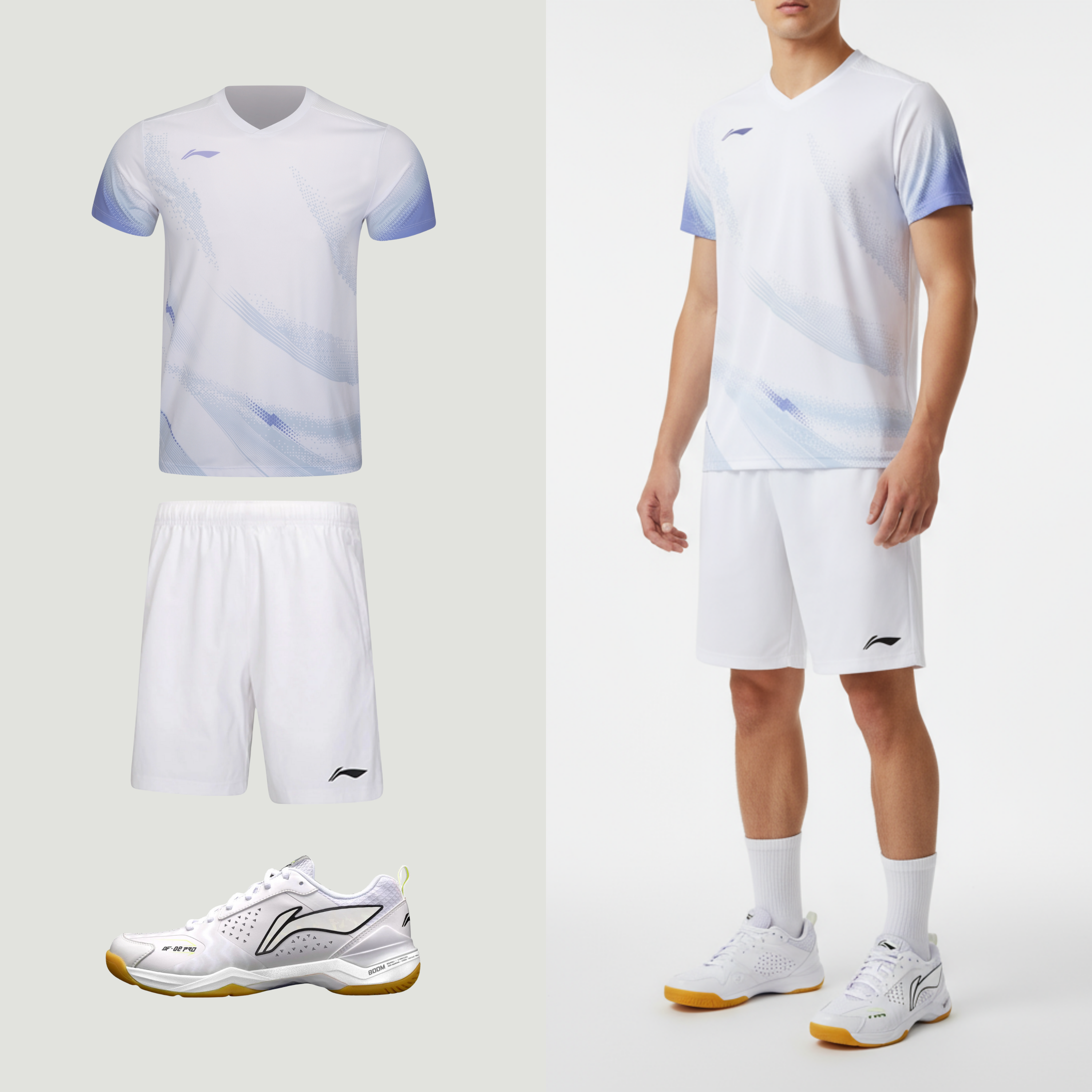 Li-Ning badminton T-shirt til mænd med perfekt pasform. Shop Looket 