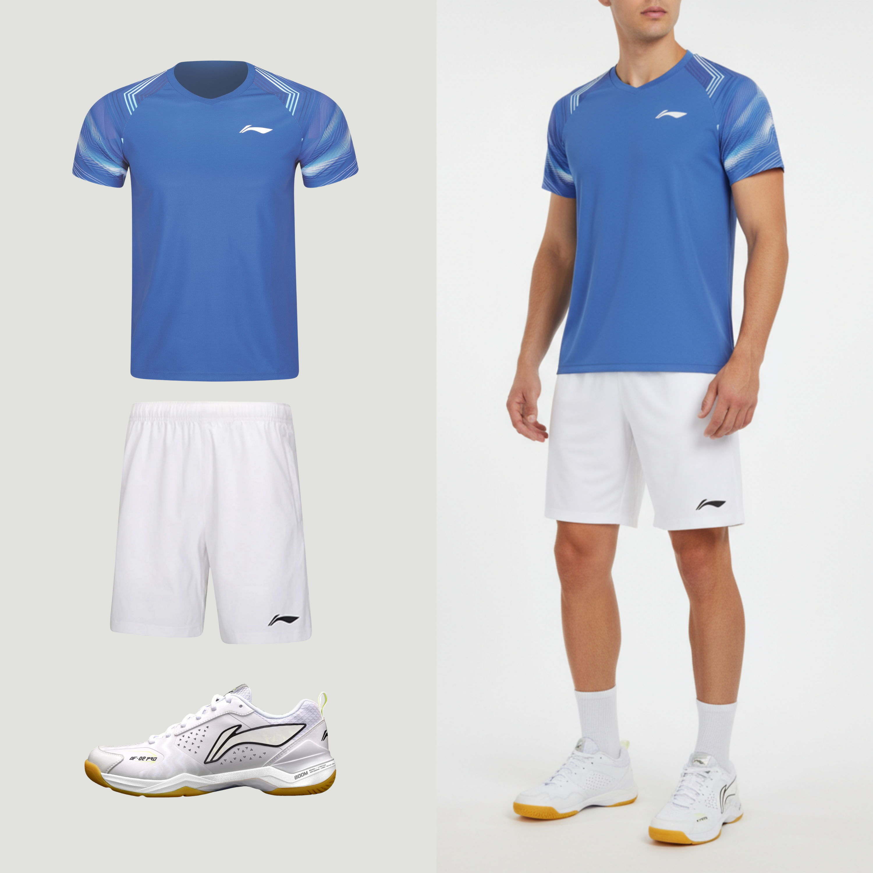 Li-Ning badminton T-shirt til mænd med perfekt pasform. Shop Looket 