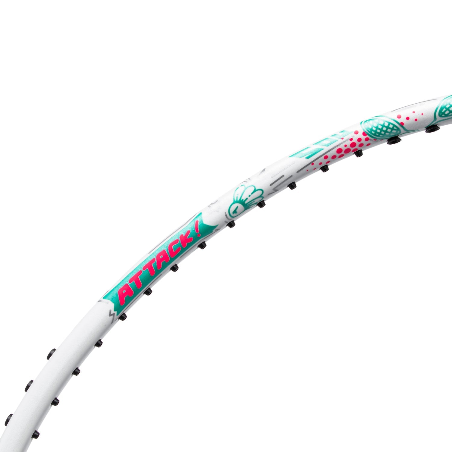 Badminton ketcher - Li-Ning AXForce Big Bang White - SportYouUp Danmark