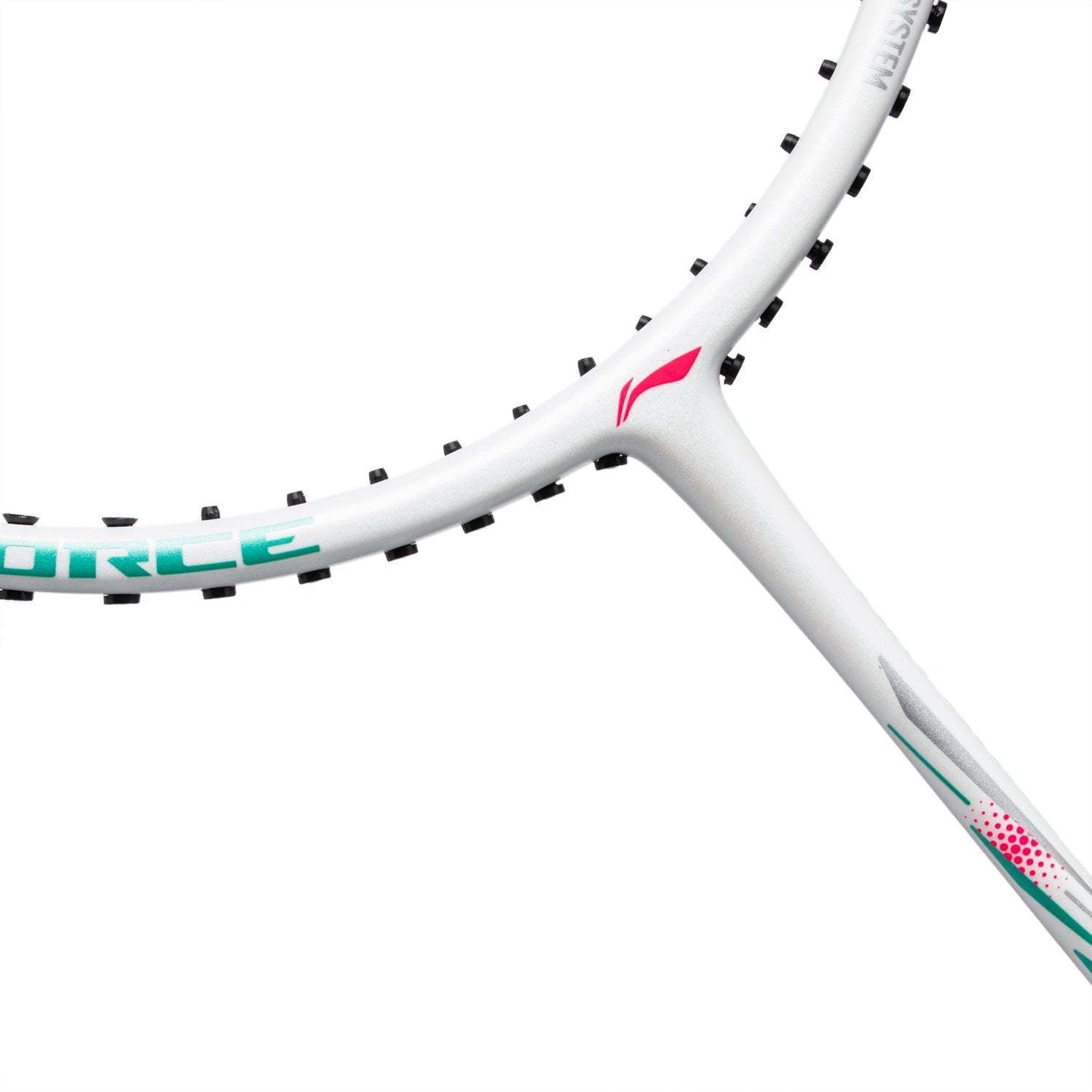 Badminton ketcher - Li-Ning AXForce Big Bang White - SportYouUp Danmark