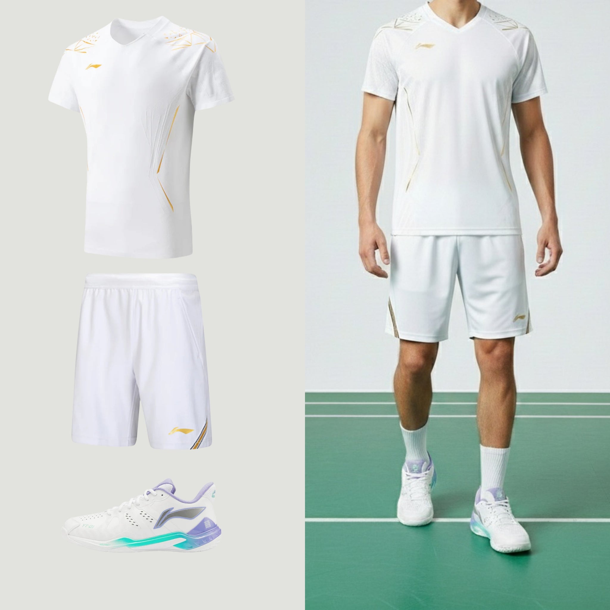 Li-Ning International New White Herrskor