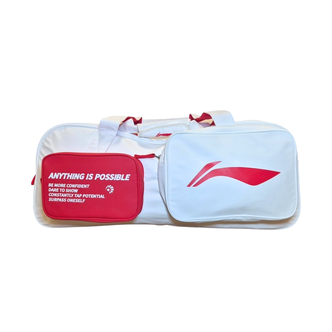 Badminton Bag - Li-Ning Cube White - SportYouUp Danmark