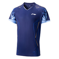 Badminton T-shirt - Li-Ning Play Cool Dark Blue Unisex - SportYouUp Danmark