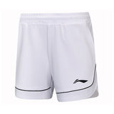 Badminton Dame Shorts - Li-Ning Single Stripe White Dame - SportYouUp Danmark