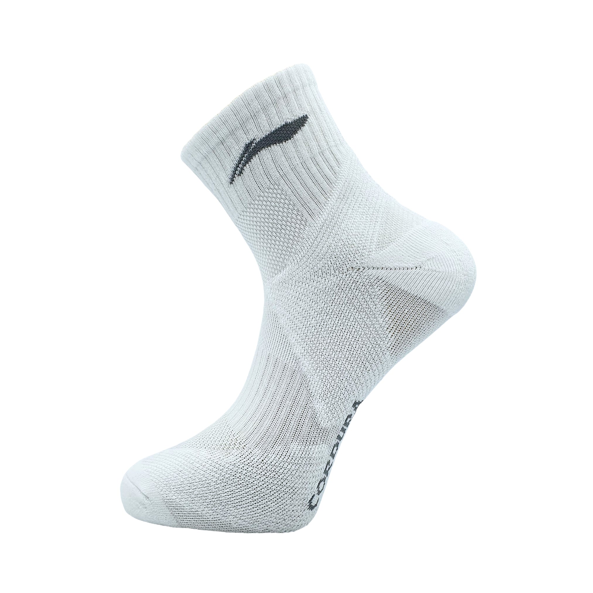 Badminton sokker - Li-Ning White Cordura Sock - SportYouUp Danmark